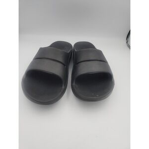 Oofos Ooahh Recovery  Slide Black Size Men's  10 Womens 12